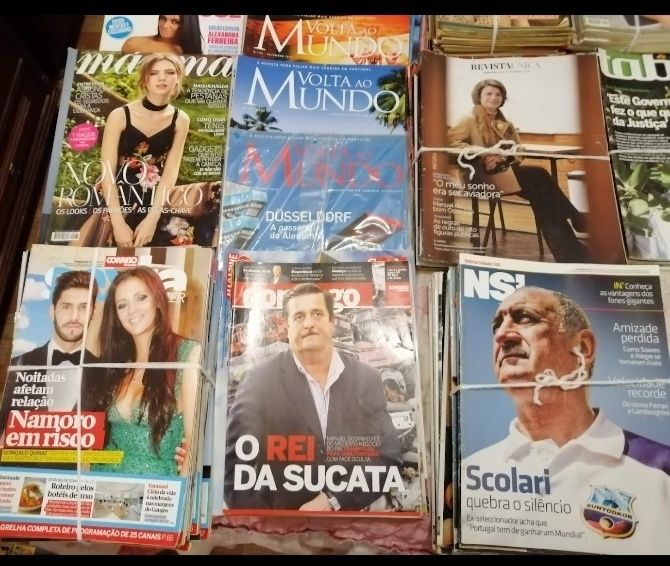Revistas várias. Tenho mais