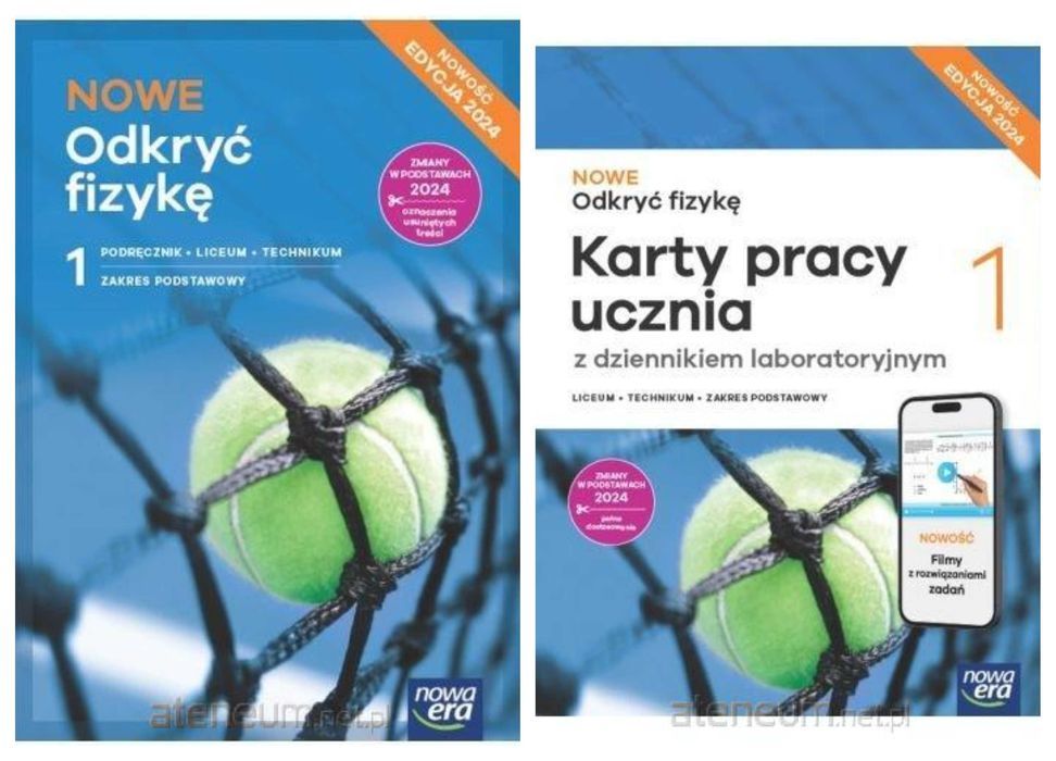 Nowe Odkryć Fizykę 1 Karty Pracy + Podręcznik Podstawowy Nowa Era 2025