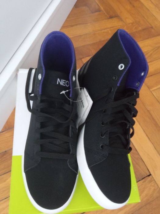 Adidas neo Vulc 43 -27cm 40 - 25-25,5 cm trampki za kostkę czarne NOWE