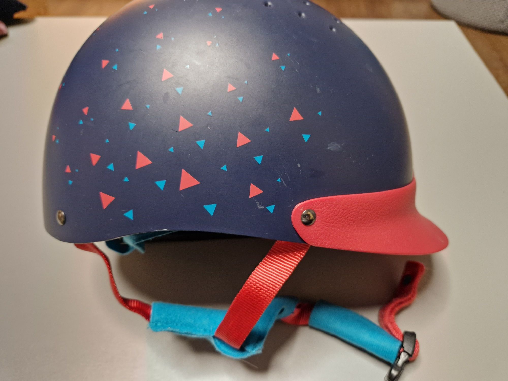 Kask jeździecki rozm. S 52-55 cm, Fouganza, toczek do jazdy konnej