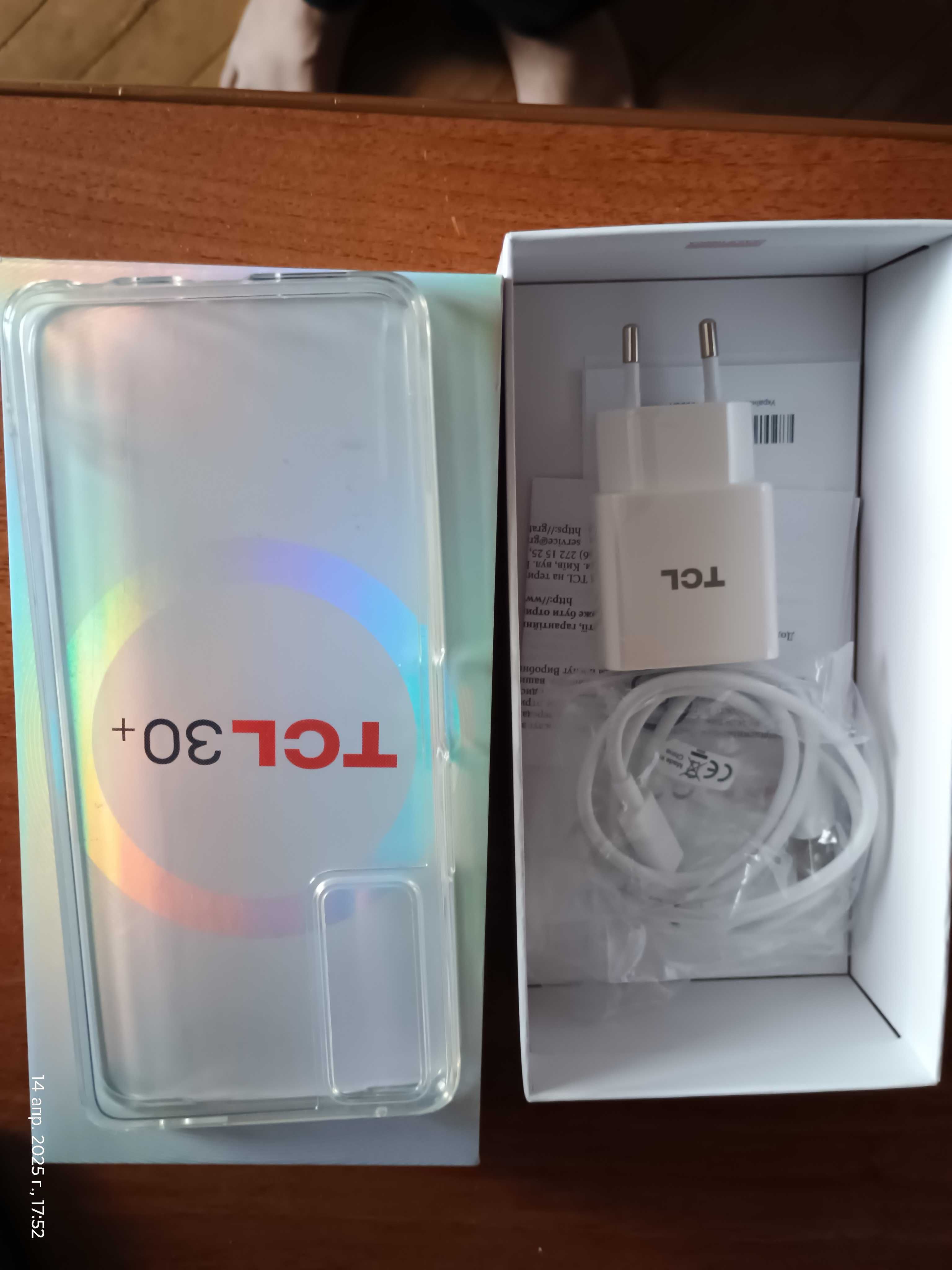 Продам телефон TCL 30 Plus (T676K) 4/128GB 2SIM Tech Black NFC НОВИЙ