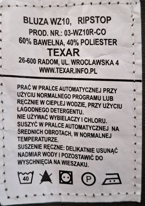 Bluza Texar WZ10 ripstop olive