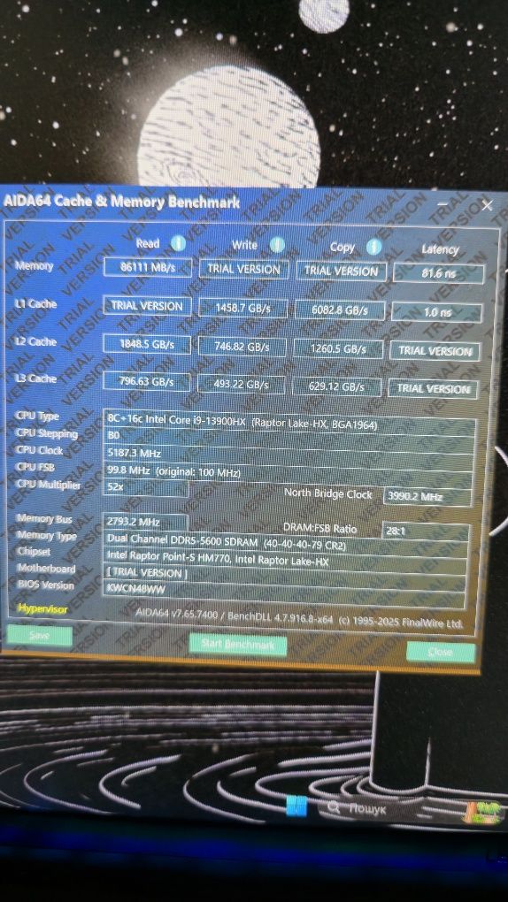 Оперативна пам'ять для ноутбуку Kingston FURY SODIMM (2×16Gb) 5600 Мгц