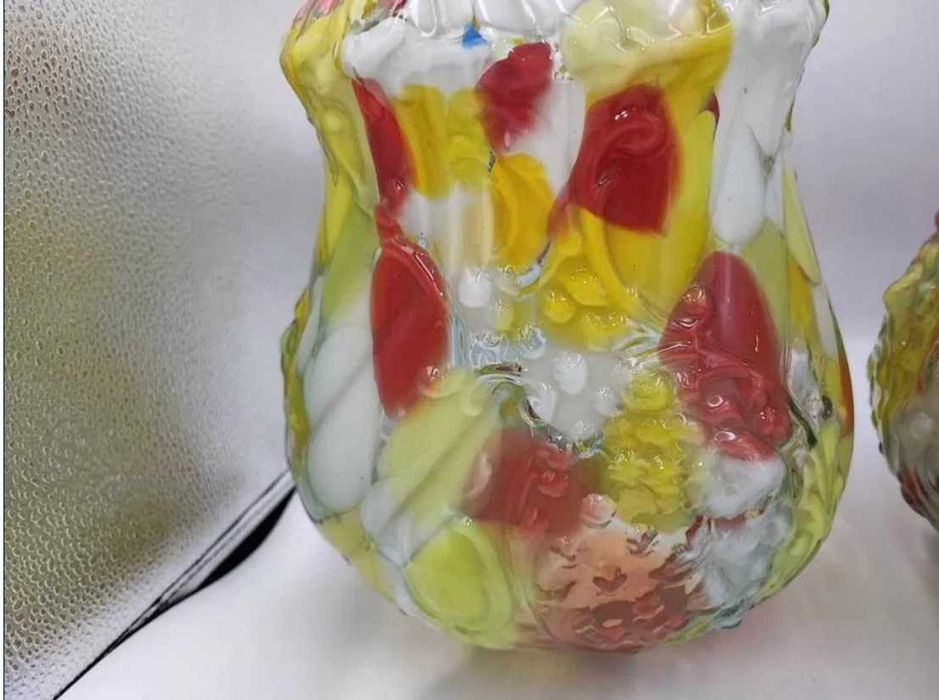 Klosz klosze z huty Zawiercie na lampa,naftowa żyrandol śr.11,8 cm.