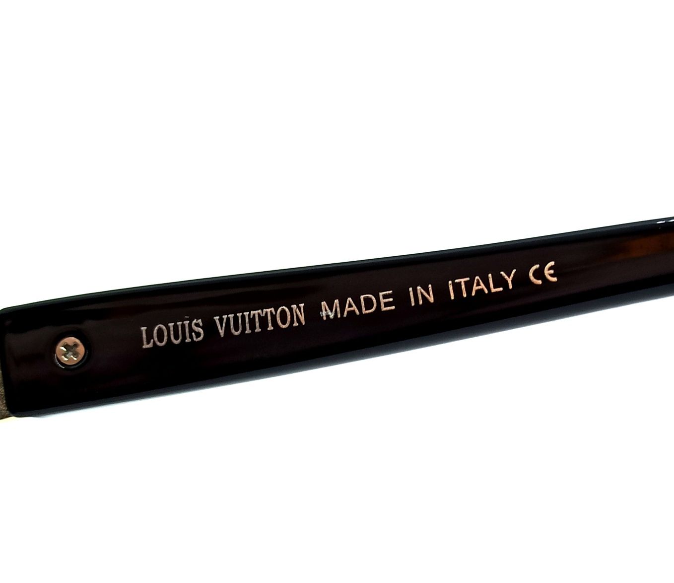 Louis Vuitton очки унисекс от солнца черные с золотым логотипом 6050