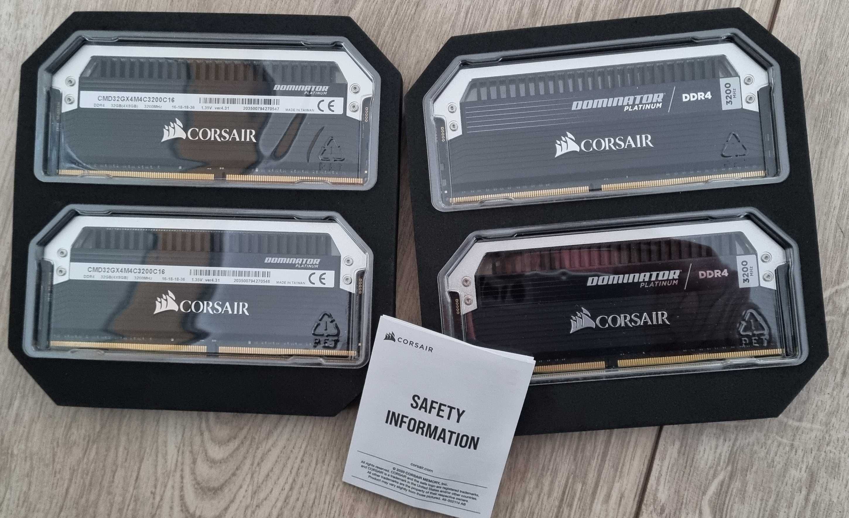CORSAIR Dominator Platinum 32GB 3200MHz CL16 (4 x 8GB)