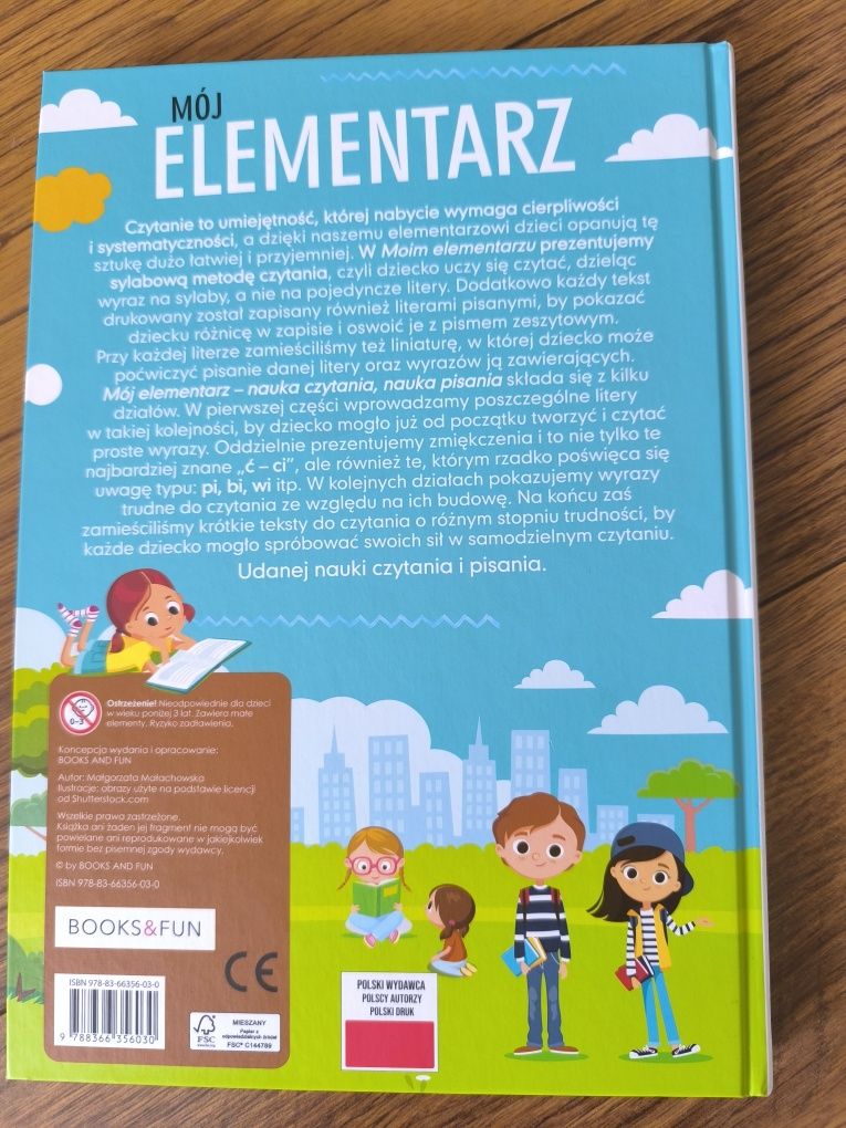 Mój pierwszy elementarz do nauki czytania i pisania