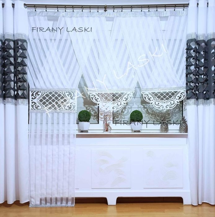 Firanki Firany panelowe 120x130 Firany Gotowe