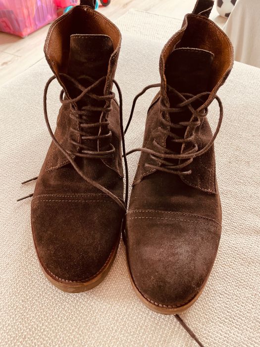 Buty za kostkę, skórzane rozmiar 45