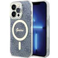 Cover Guess IML 4G MagSafe do iPhone 15 Pro 6.1" Blue