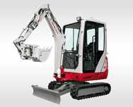 Minikoparka Takeuchi TB216 z Powertilt + osprzęt do wynajęcia