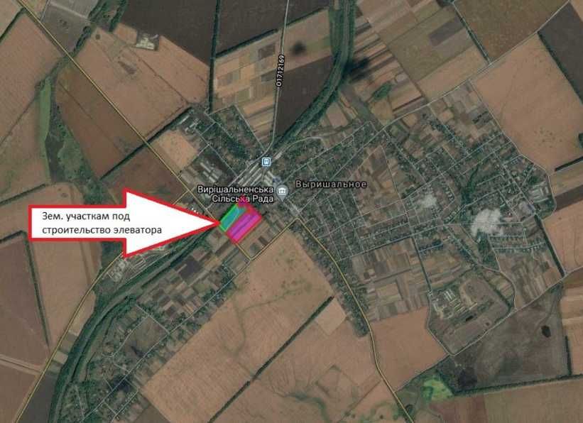 Ділянка під будівництво 8,27 га. Рівна, прямокутна.