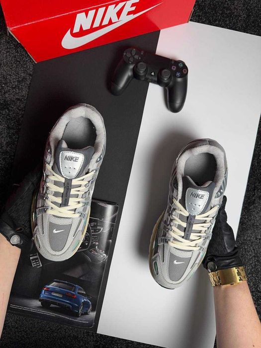 Чоловічі кросівки найк Nike P-6000 Fleece Grey White Mint [41-45]