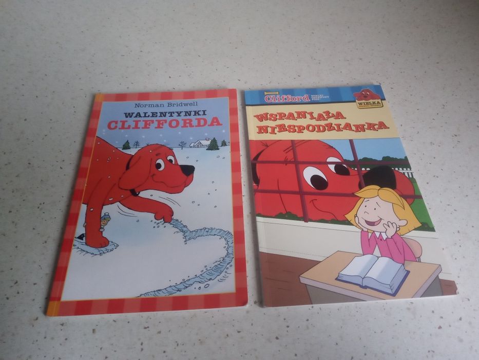 Zestaw książek dla dzieci clifford