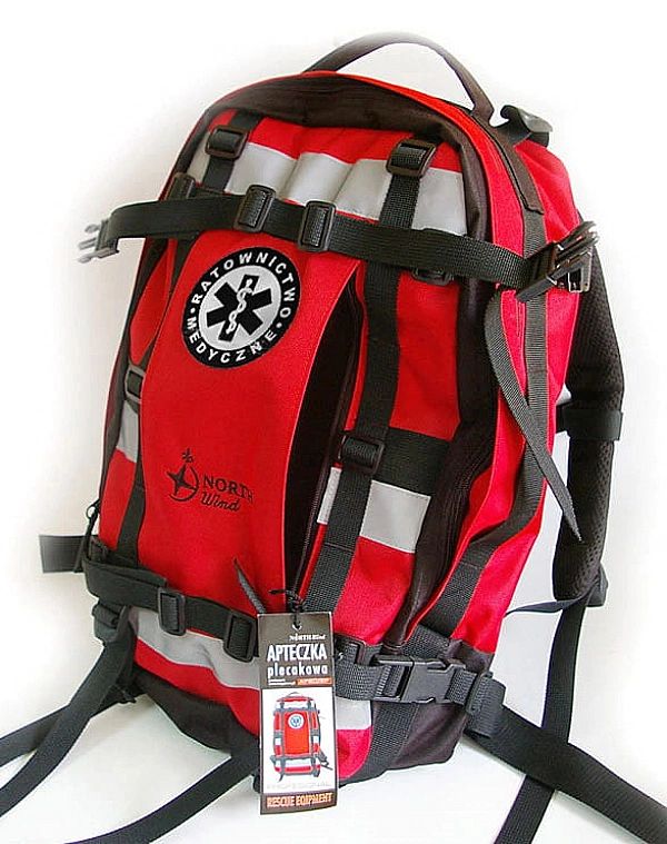 Apteczka plecakowa z wyposażeniem AP20/3P CORDURA NorthWind odblaskowa