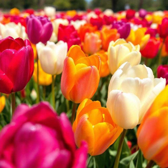 TULIPANY XXL Mix Cebulek TULIPANÓW 50 szt TULIPAN cebule DUŻE Kwiaty