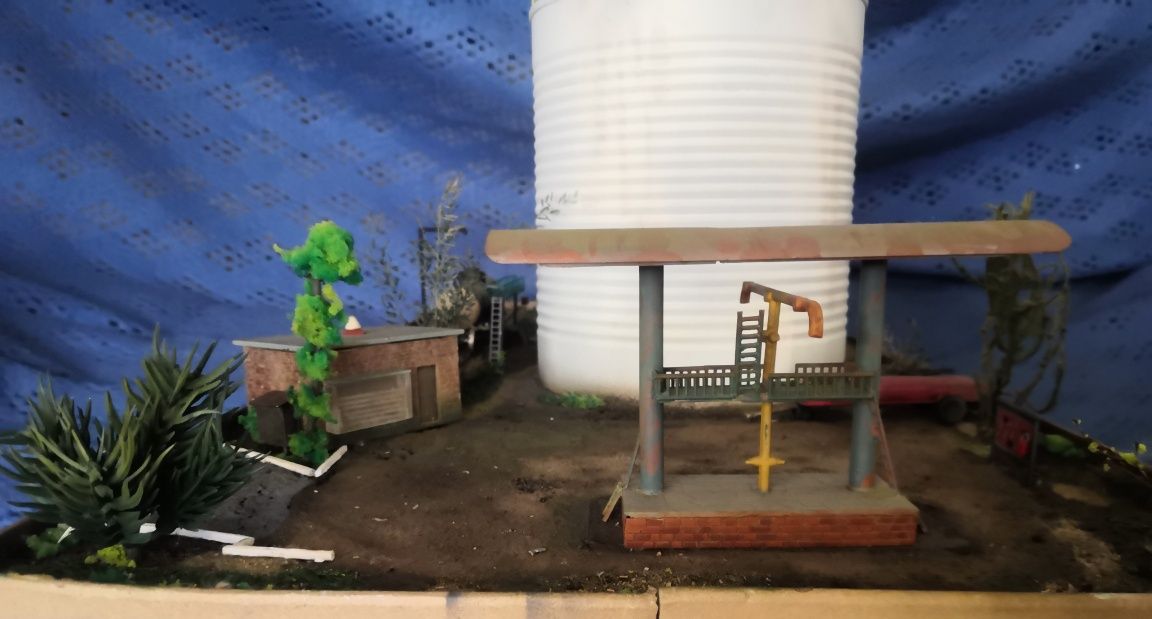 Диорама, виньетка, макет "Нефтебаза"