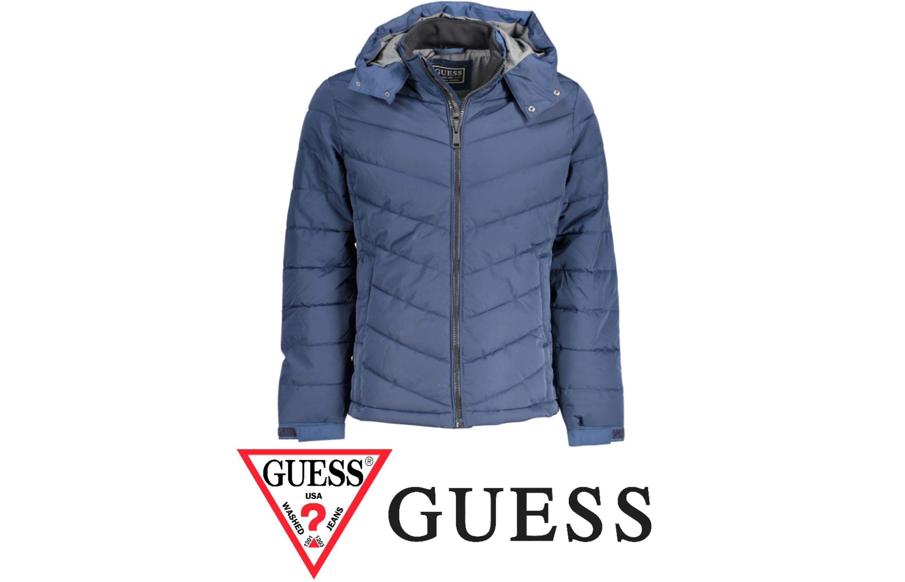 Kurtka zimowa męska GUESS JEANS granatowa r. XL