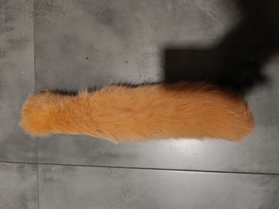 Ogon z lisa/brelok/zawieszka do torebki!Naturalny!