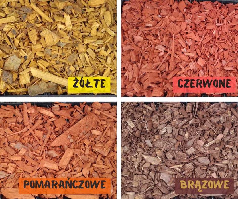 Zrębki kolorowe 40 worków po 50 litrów z wysyłką w całej Polsce