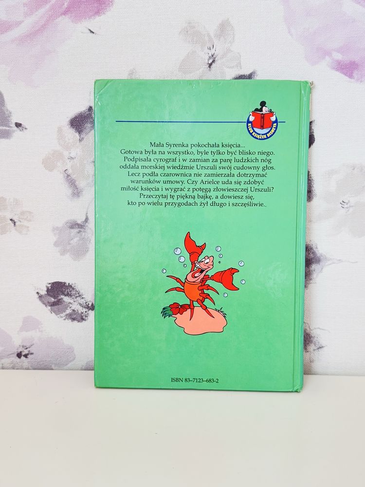 Bajka Mała Syrenka, Ariel Walt Disney, vintage