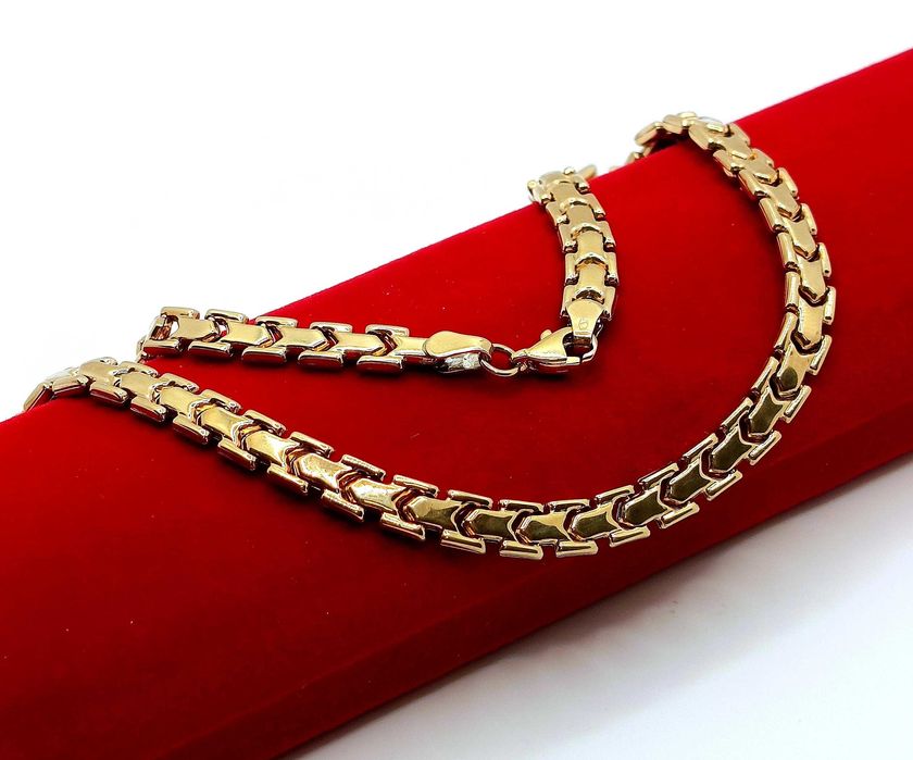 Złoty łańcuszek naszyjnik YES Pr.333 W:13,95gr Dł:50cm Szer:5mm