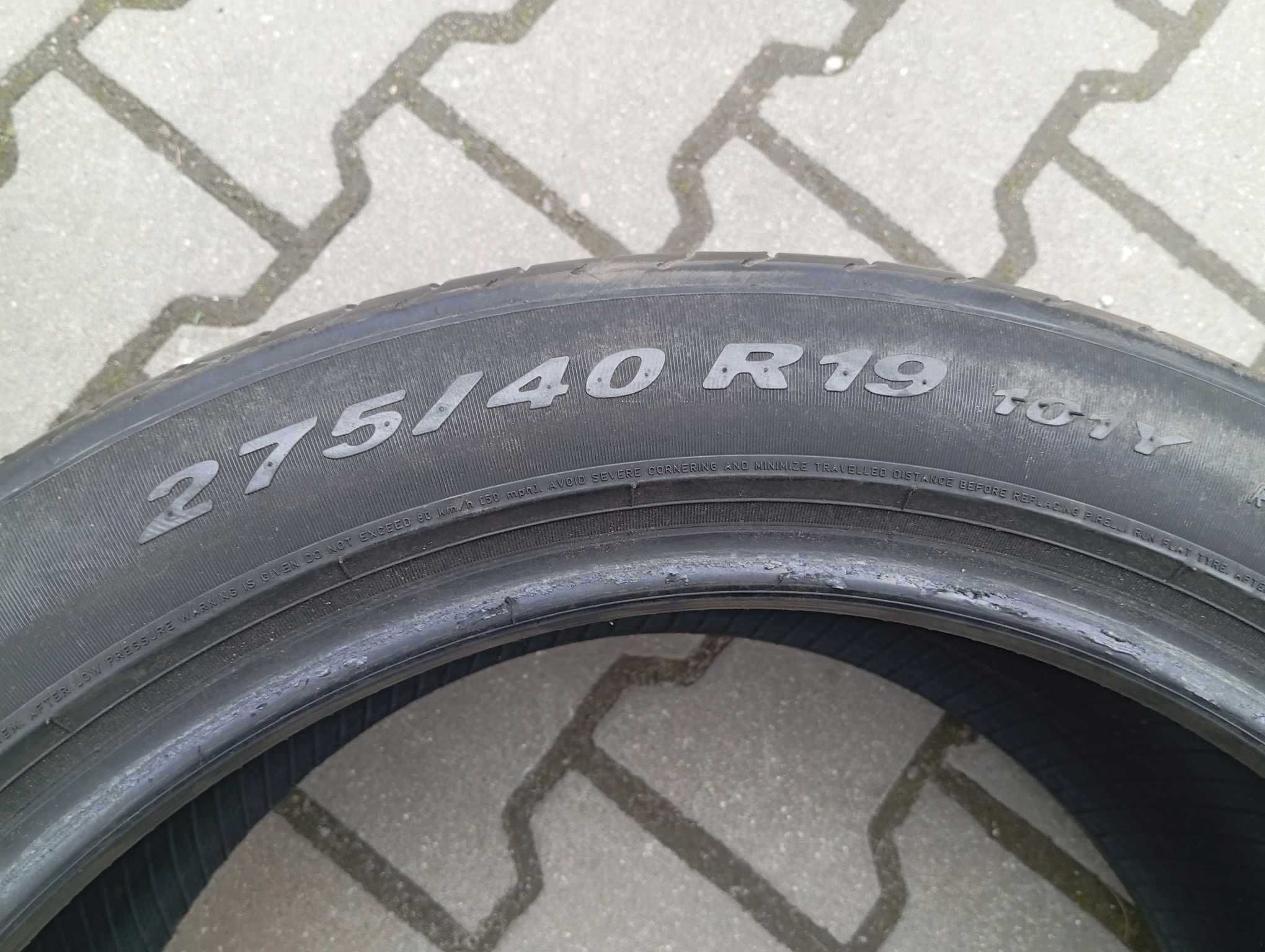 2x 275/40R19 101Y Pirelli P Zero MO Lato Używane FV Siedlce