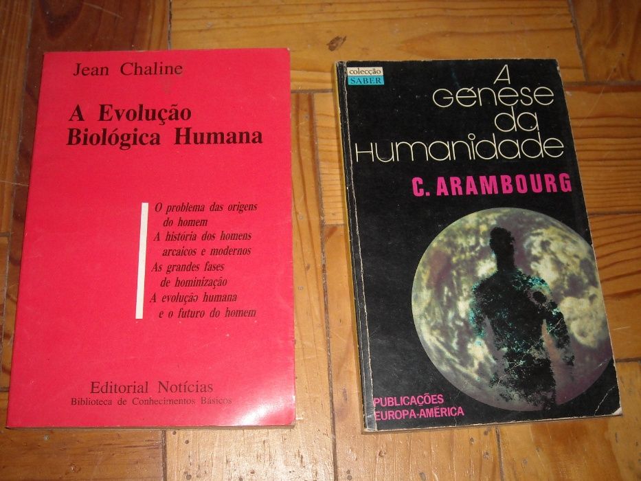 Livros sobre evolucao / origem da humanidade