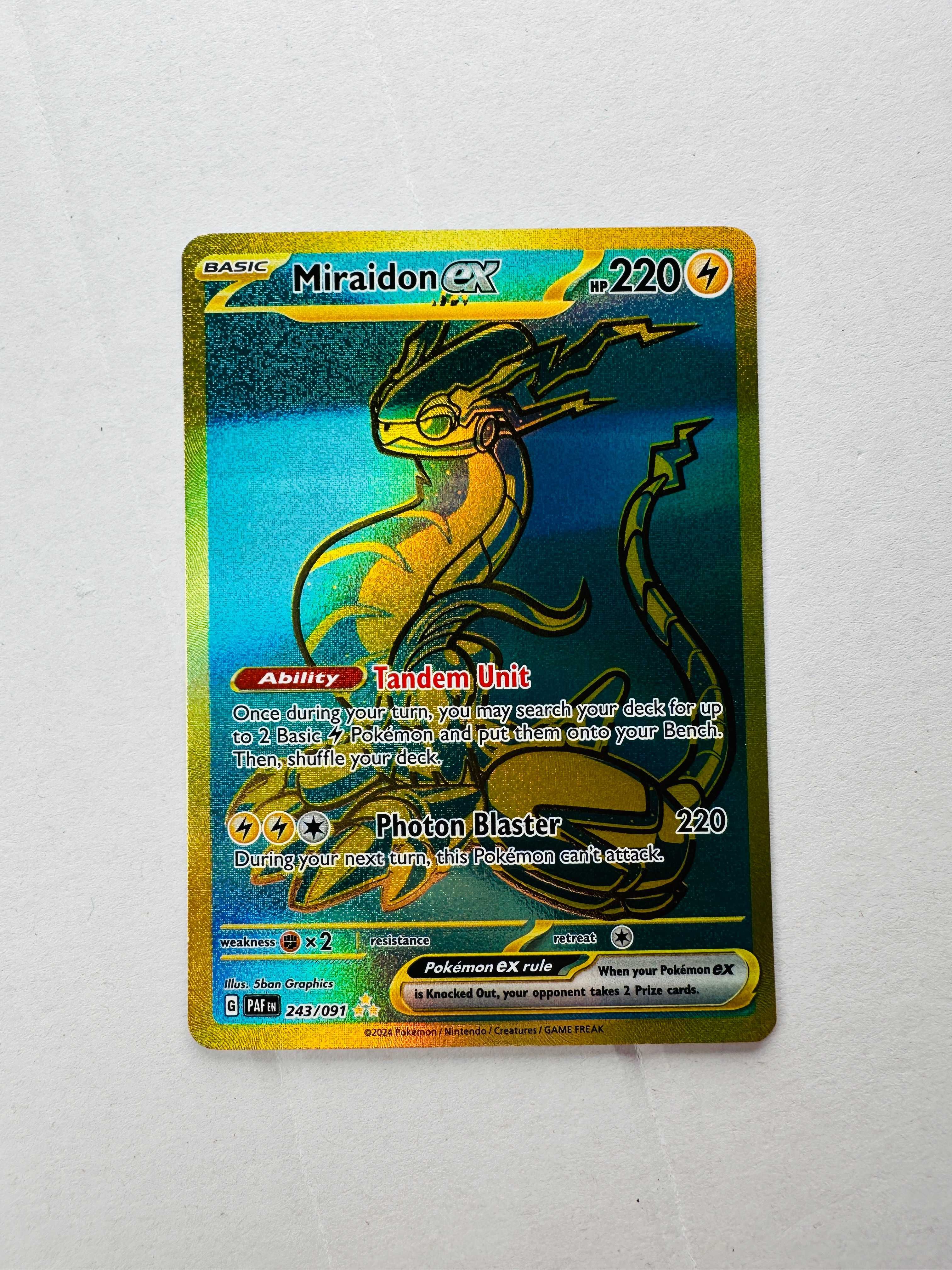 Miraidon EX 243/091 - Paldean Fates - Karta Pokemon