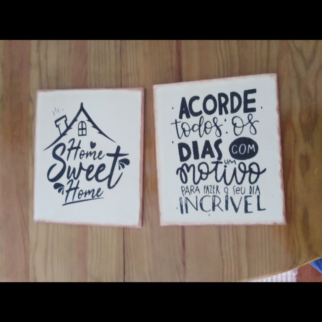 2 Placas para decorar