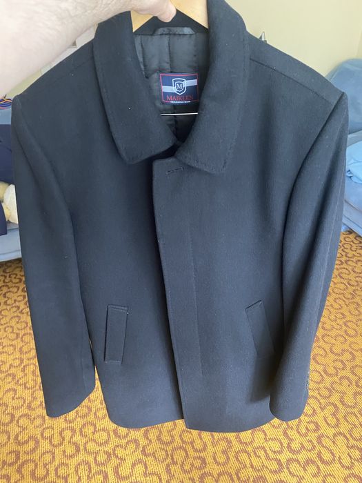 Нове якісне чорне чоловіче пальто MAIKLEN Donato Made in Italy