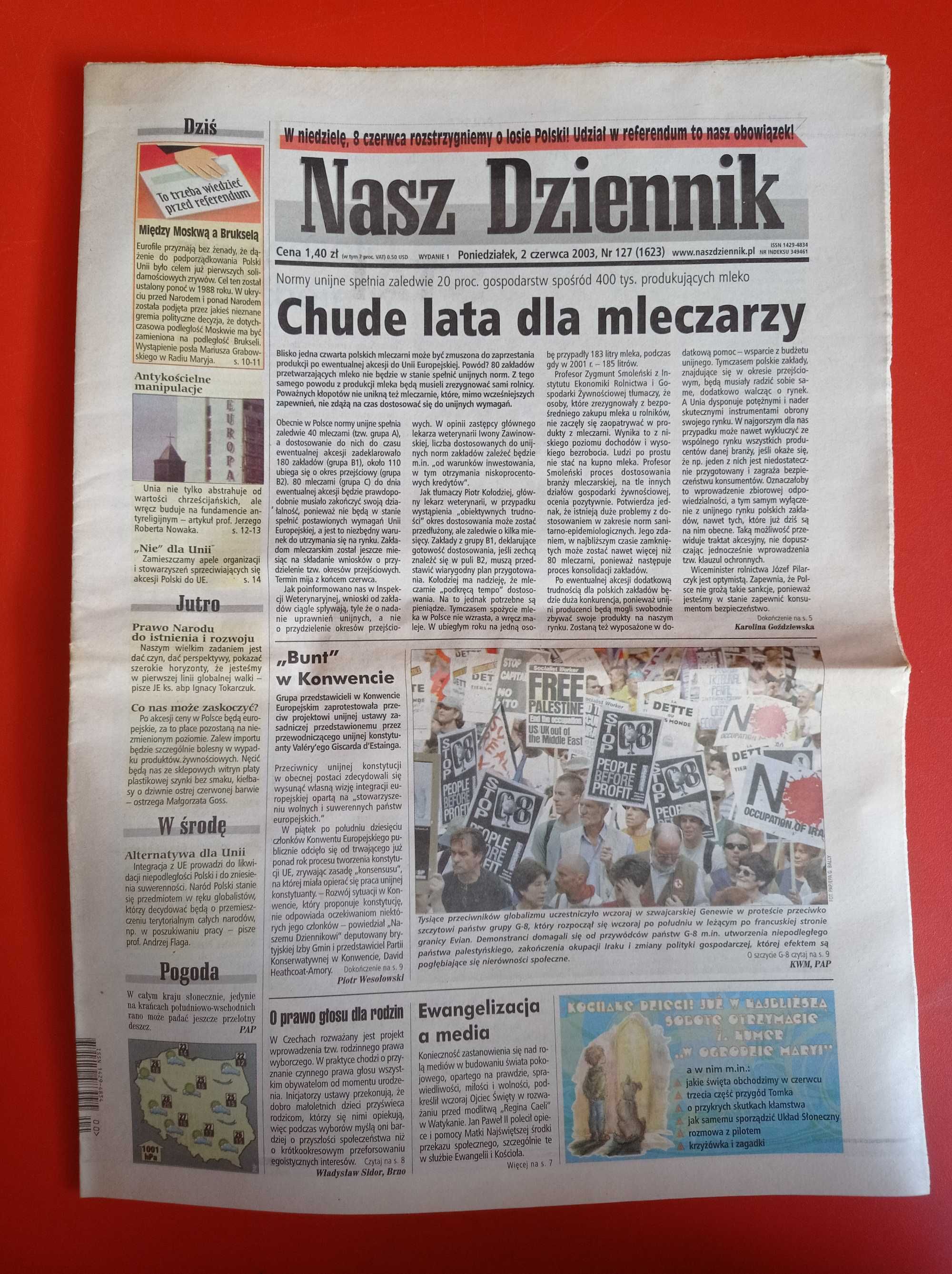 Nasz Dziennik, nr 127/2003, 2 czerwca 2003