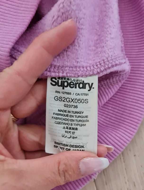 Superdry Orange Label S bluza bawełniana rozpinana