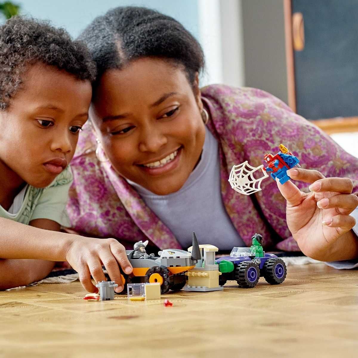 Klocki Lego Spider-man 10782 Hulk kontra Rhino starcie pojazdów