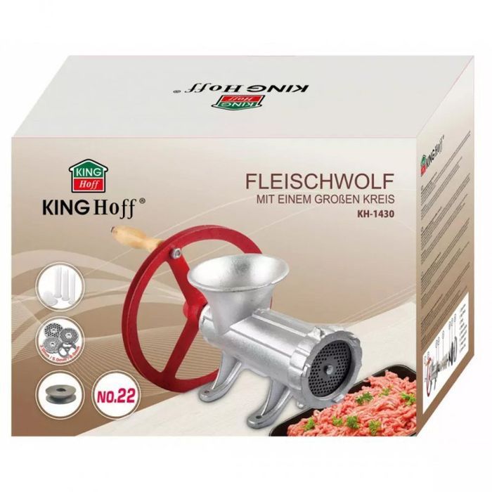 żeliwna maszynka do mielenia mięsa kinghoff kh-1430