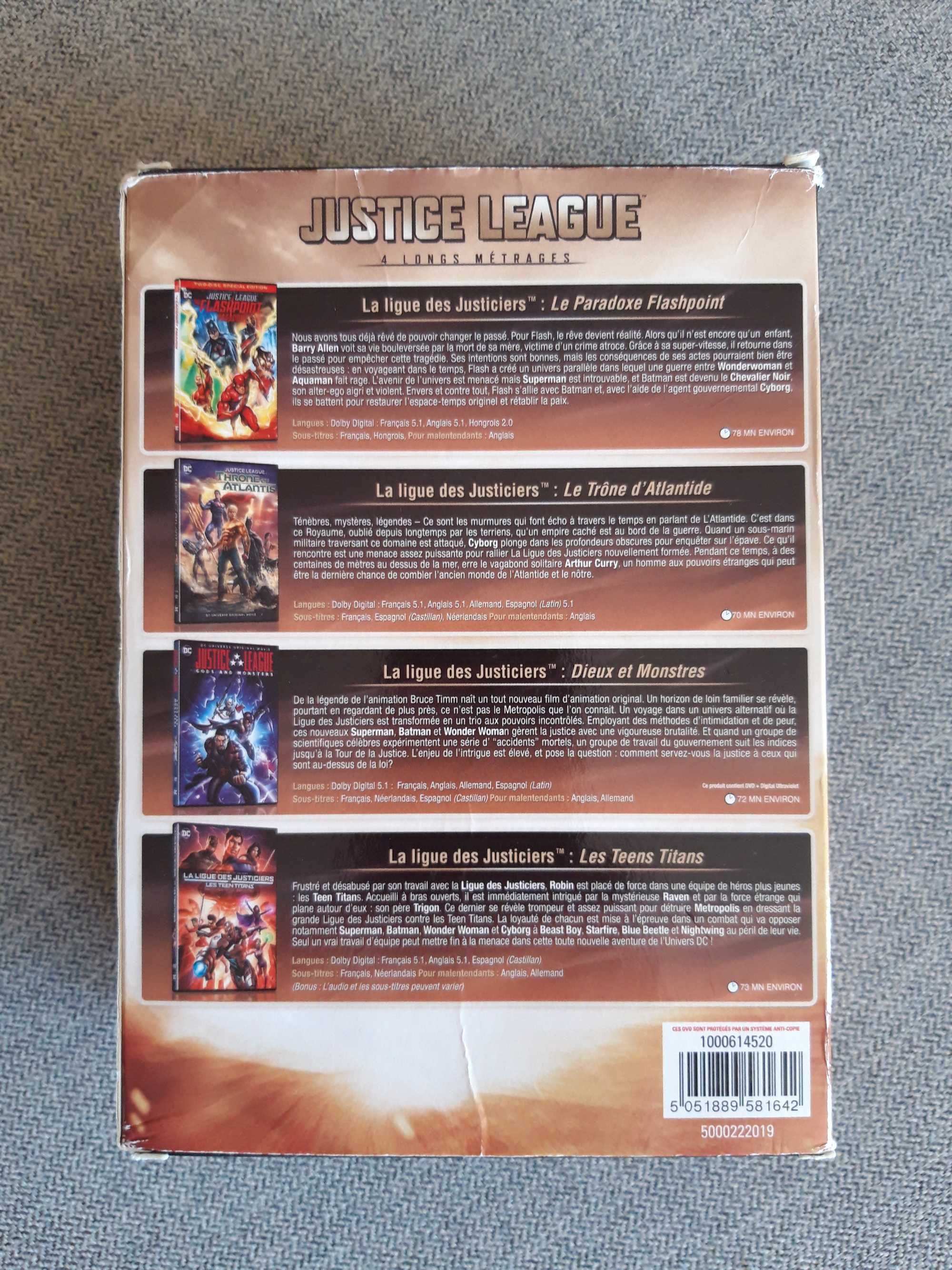 Pack 4 DVD "Justice League"