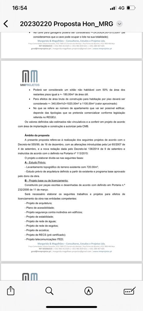 Terreno com Projeto aprovado em Beja