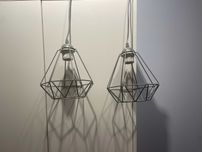 lampa wisząca sufitowa druciana