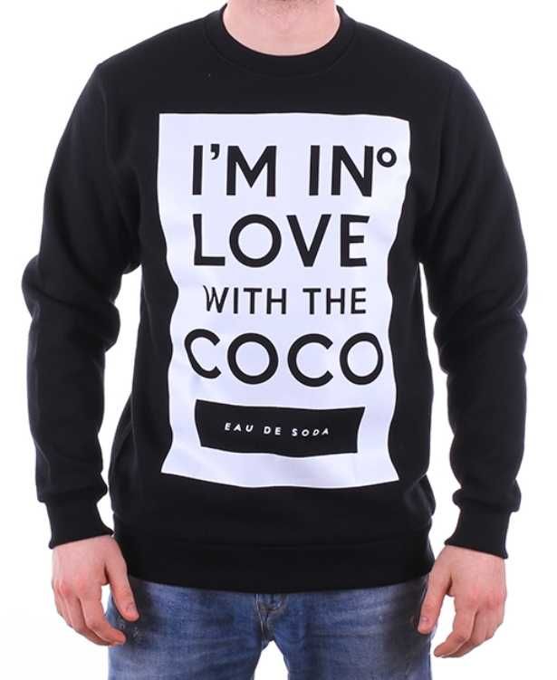 Bluza "i'm in love with the coco", czarna, rozm. M