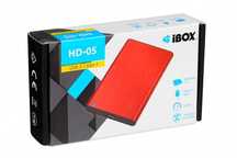 Obudowa zewnętrzna na dysk 2,5" SSD HDD iBox HD-05 czerwona Red
