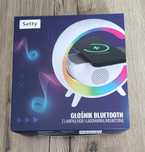 Głośnik bluetooth z lampką RGB i ładowarką indukcyjną nowy