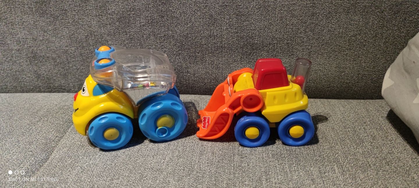Auto auta samochód pojazd wywrotka spychacz Fisher price