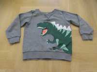 Carter's bluza szara dinozaur tyranozaur 116 110