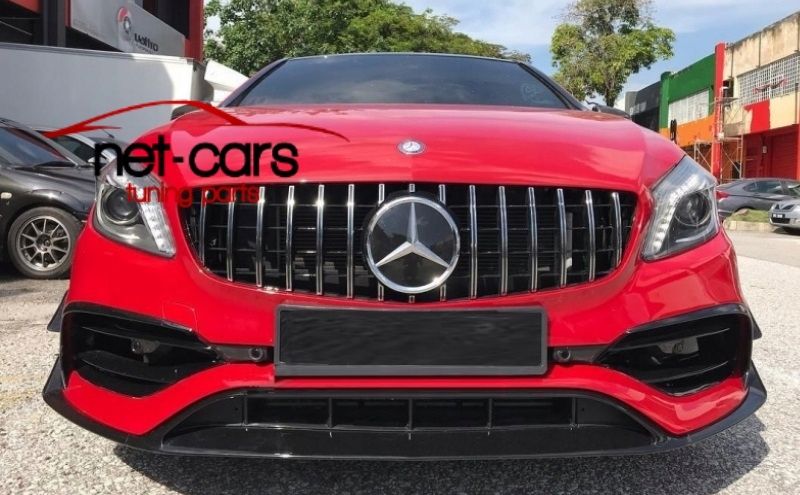 Grill Atrapa chłodnicy GT-R Panamerican MERCEDES W176 15- czarny chrom