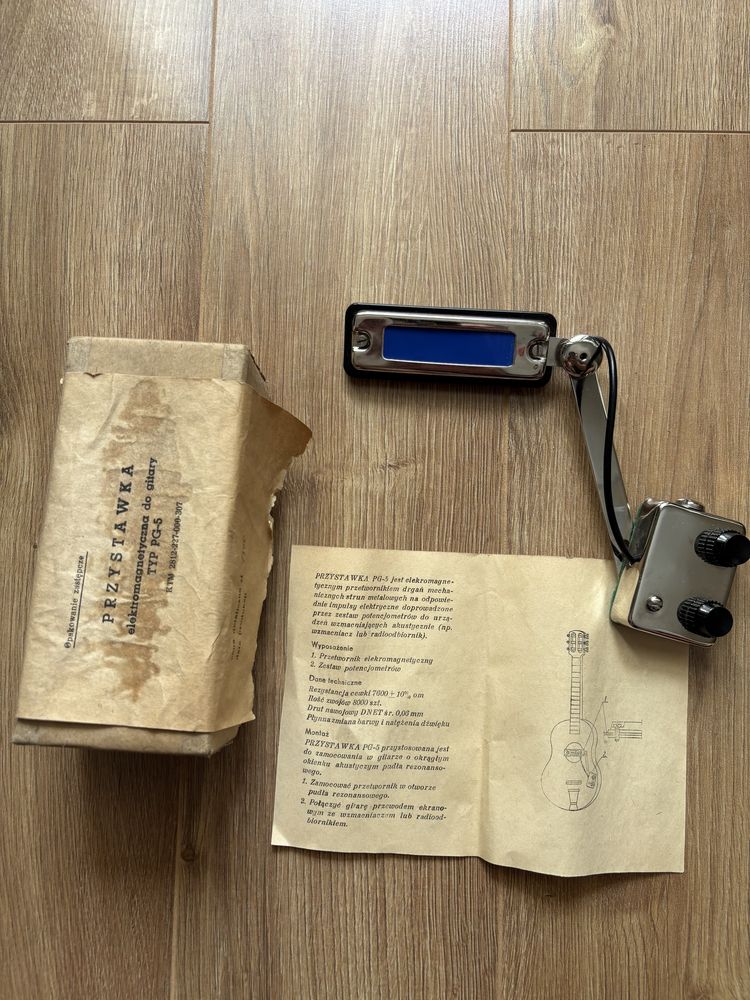 Polska przystawka elektromagnetyczna do gitary PG-5.Super stan.UNIKAT!