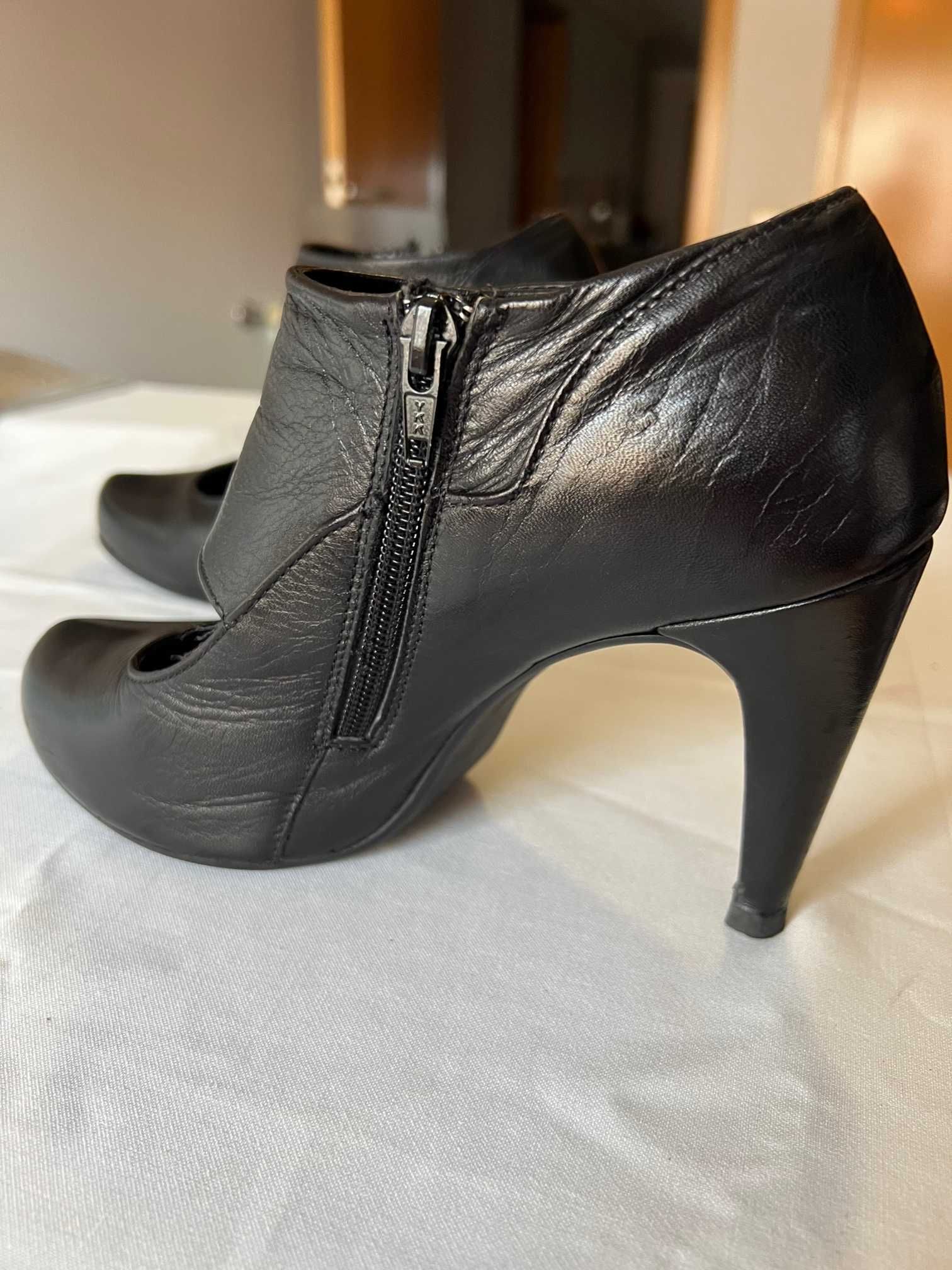 Calçado de Senhora Diversos Modelos - Sapatos Pele Couro tamanho 38