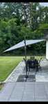 Parasol ogrodowy LAMESA antracyt - 280 x 280 cm
