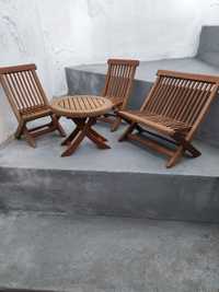 Mini conjunto de cadeiras de jardim novo(ler bem a descrição)