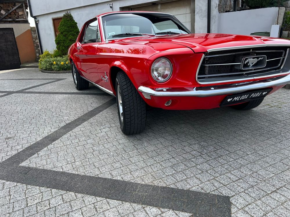 Wynajem samochodu Ford Mustang 1968 ślub, okazja