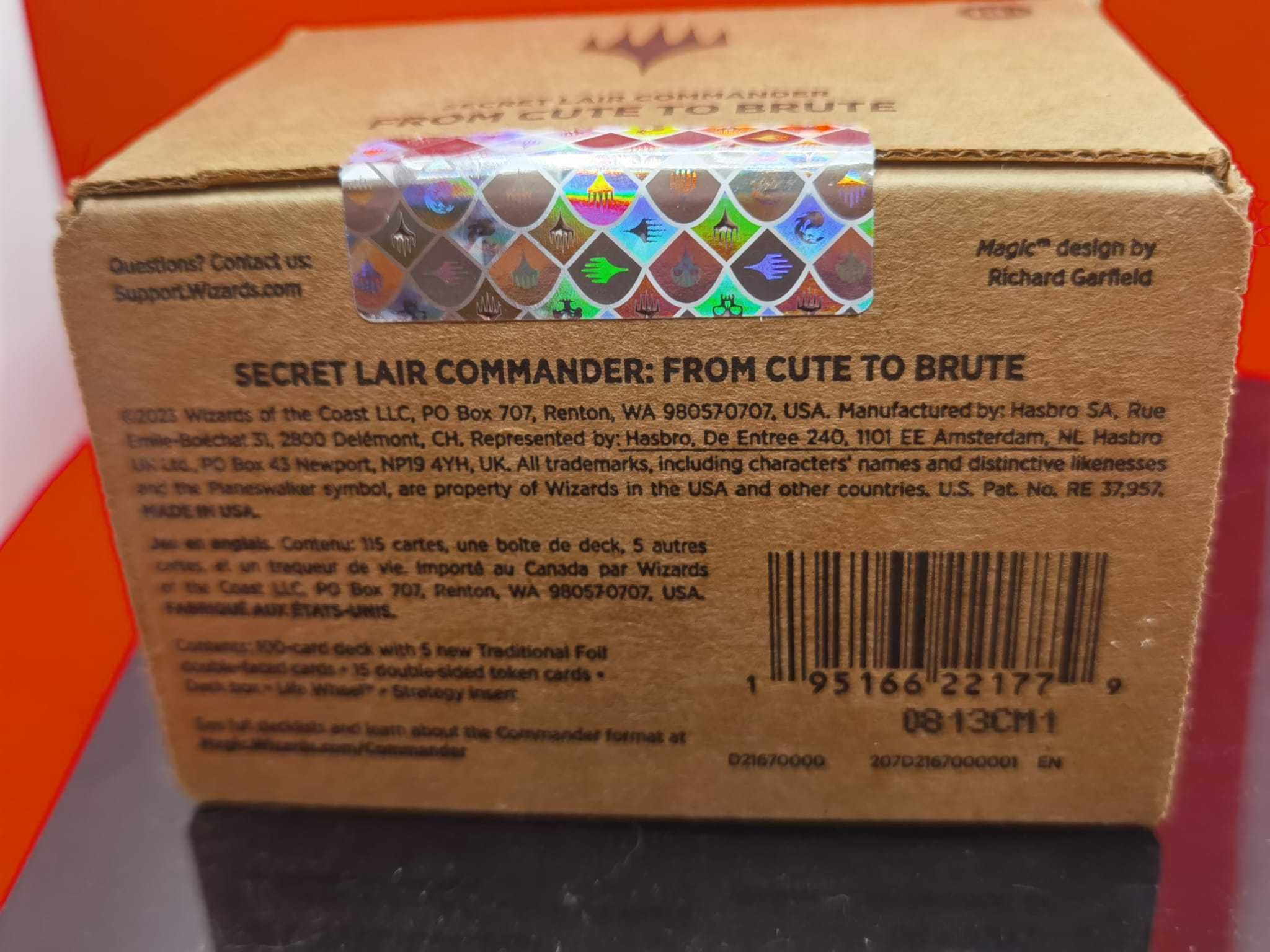 Magic the Gathering Deck Commander Secret Lair From Cute to Brute